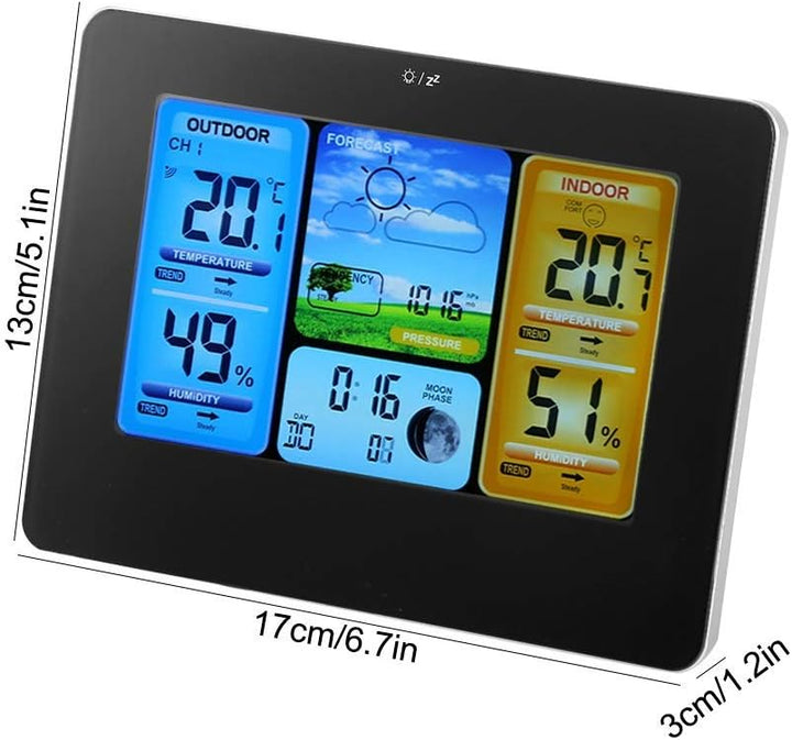 Wetterstation, Wetterstationen Vorhersage Indoor Outdoor Temperatur Drahtlose Wetterstation für Home
