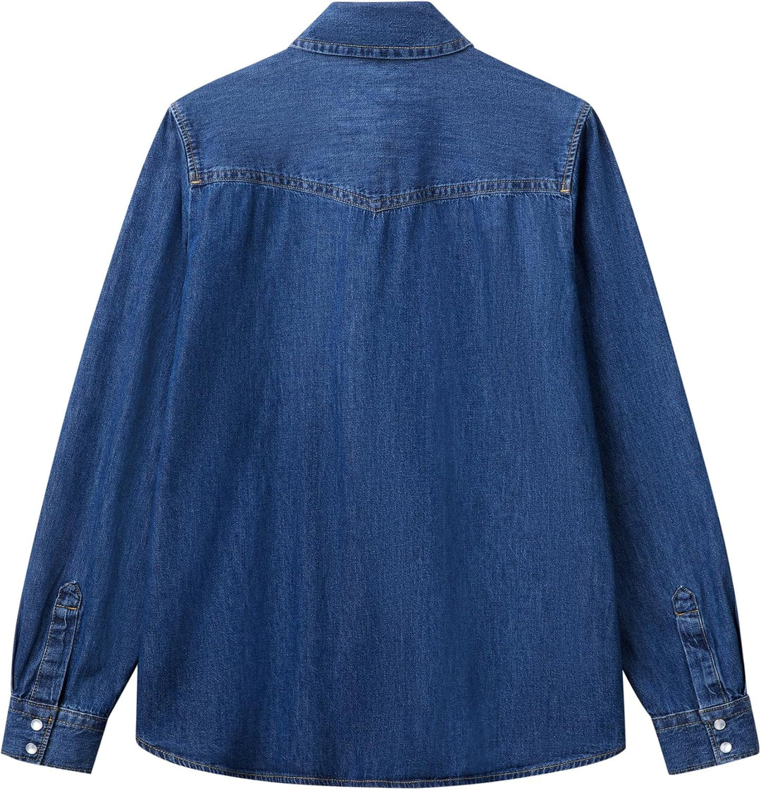United Colors of Benetton Hemd 5RZKDQ06T, Blau, M Damen, blau, Medium