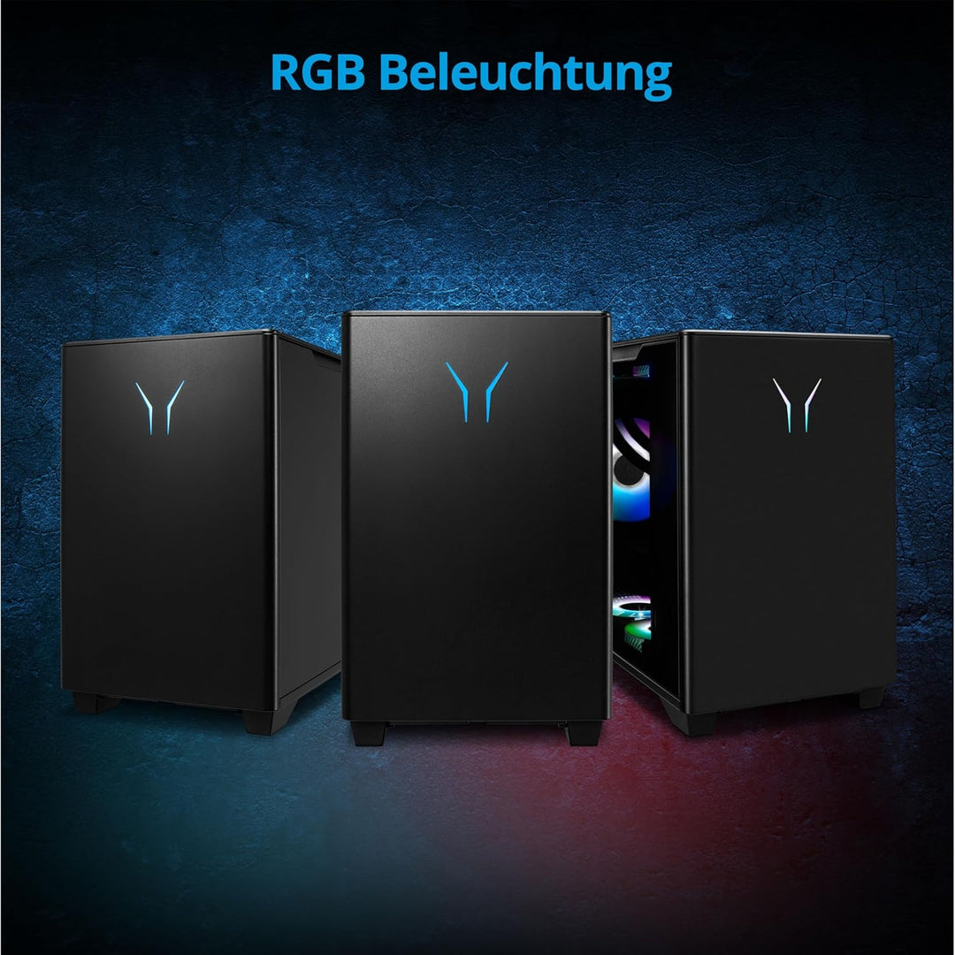 ERAZER Bandit P20 Gaming Desktop PC (Intel Core i5-12400, 16GB DDR4 RAM, Intel Arc A750 8GB GDDR6, 1
