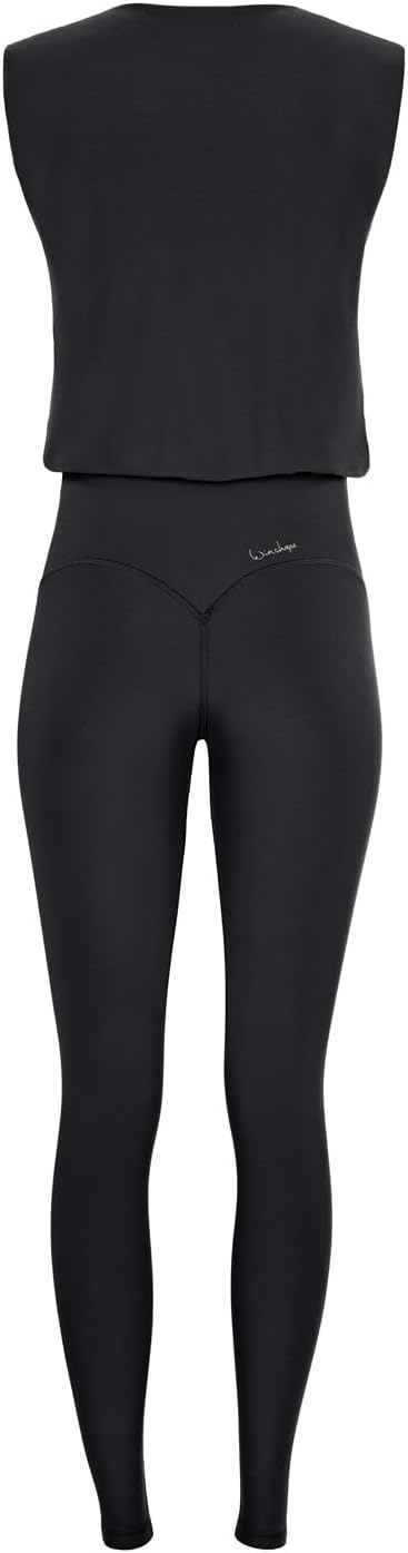 WINSHAPE Damen Winshape Damen Functional Comfort Jumpsuit Js102lsc Jumpsuit (1er Pack) M Schwarz, M