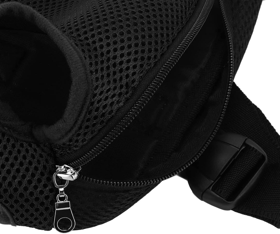 Haustier-Frontträger-, Haustier-Brustrucksack aus Nylon für Reisen, Fahrrad, Wandern, Motorrad (L) L
