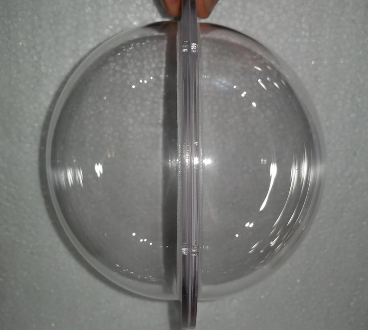 Supreme Tech Acryl-Dome/Kunststoff Hemisphere - Clear - 127mm Durchmesser, 12.7mm Flansch mit vorgeb