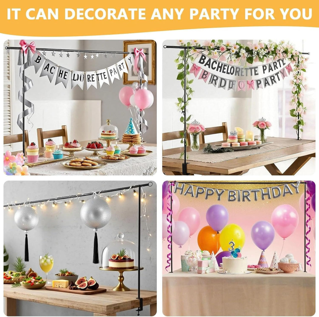 Tischbogen mit Klemmen, Metall Verstellbarer Tischbogenständer 80CM - 250CM Länge, Metal Over Table