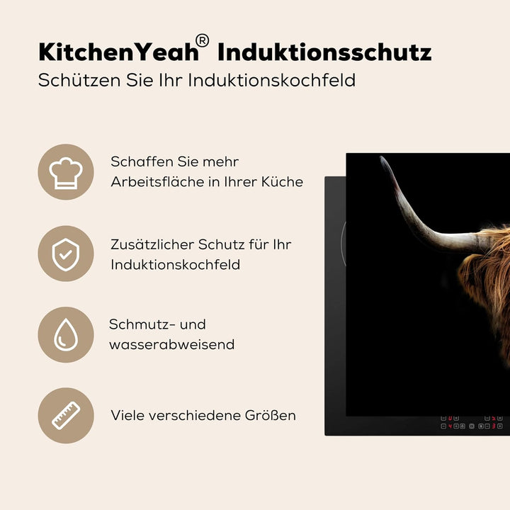 KitchenYeah© Herdabdeckplatte Einteilig Herdabdeckung Abdeckplatte für Ceranfeld Abdeckung Induktion