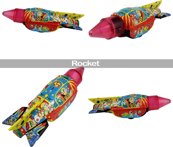 Freak Scene Space Blechspielzeug Rakete Set Raumschiff Blechrakete BS0598-101, BS0598-101