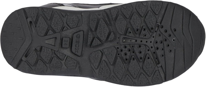 Geox Mädchen J Sentiero Girl B AbAnkle Boot 31 EU Black Dk Silver, 31 EU Black Dk Silver