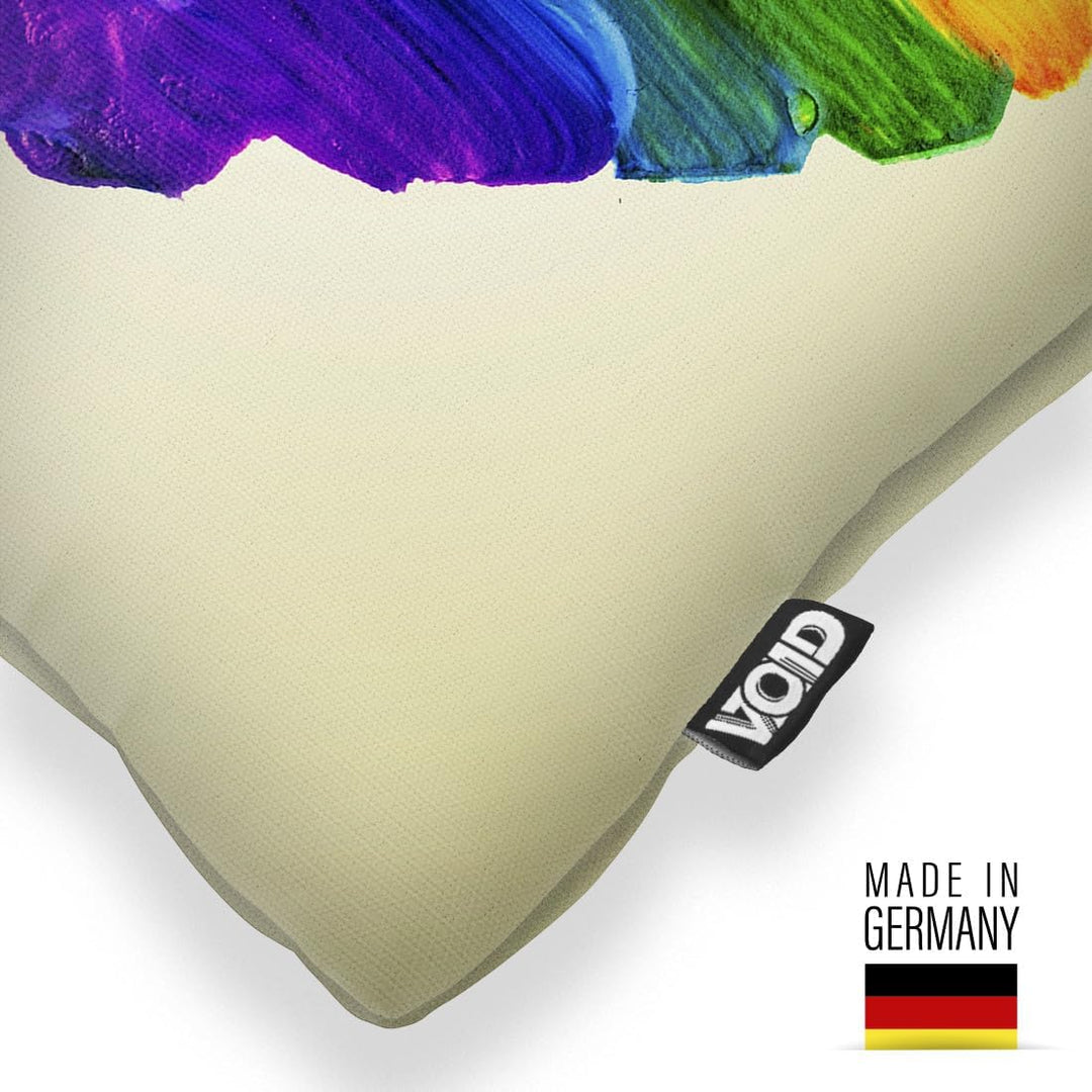 VOID Regenbogen Herz Pride Kissenbezug Kissenhülle Polyester wasserfest Outdoor Indoor, Kissen Gröss