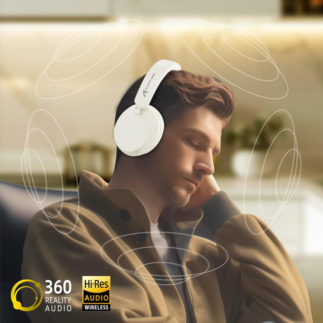 ATTACK SHARK G500 Kabelloser Kopfhörer mit Active Noise Cancelling, Over Ear Bluetooth Headset mit I