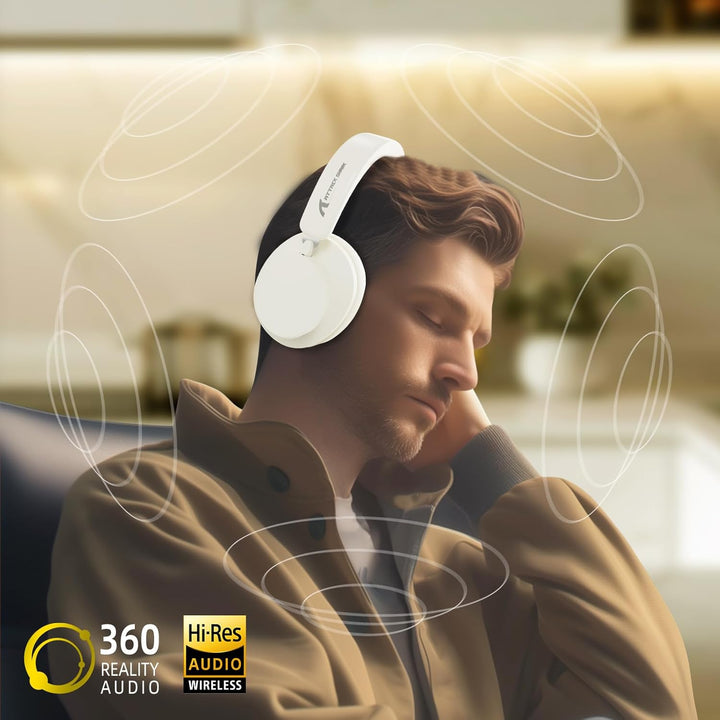 ATTACK SHARK G500 Kabelloser Kopfhörer mit Active Noise Cancelling, Over Ear Bluetooth Headset mit I
