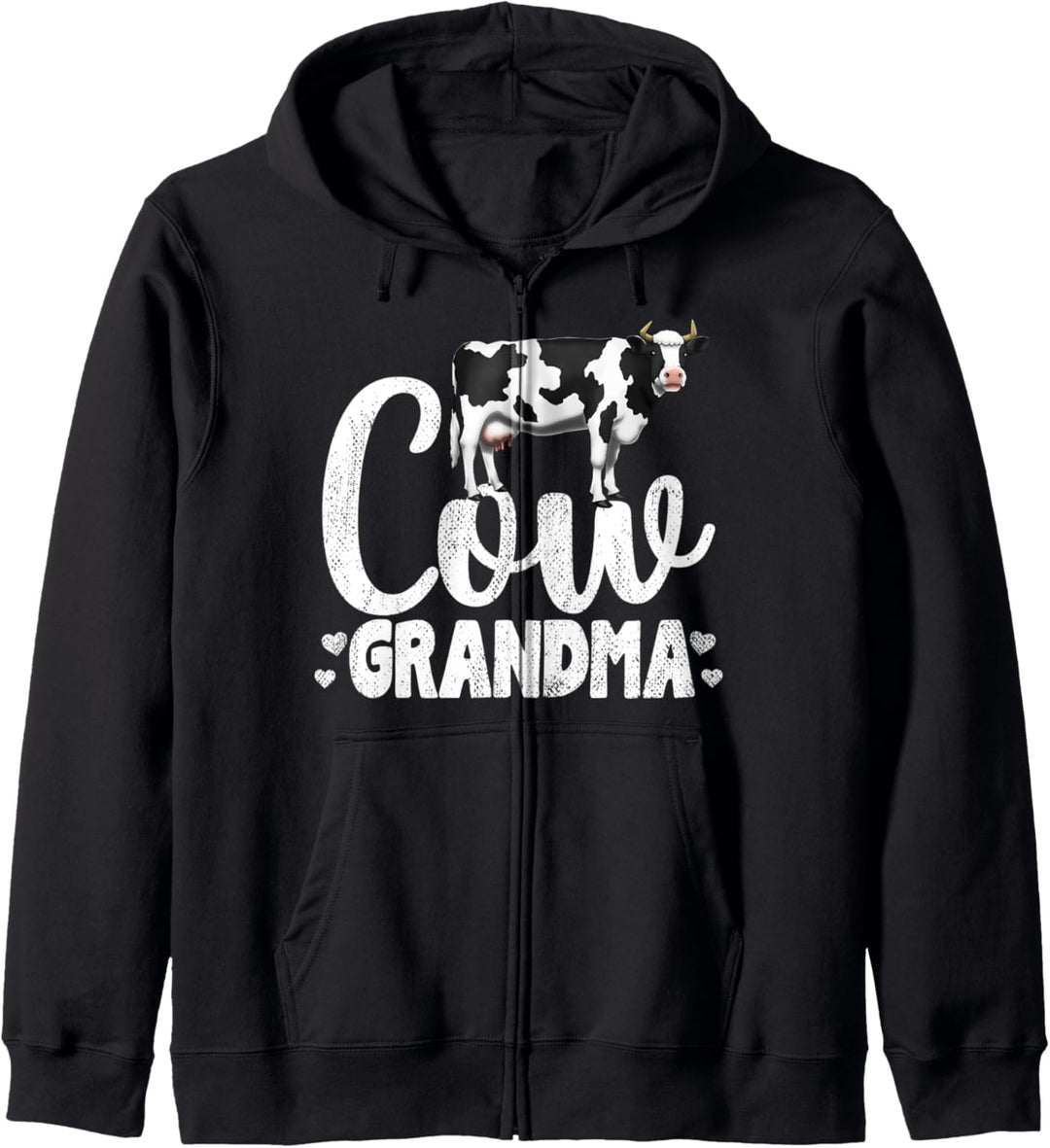 Cow Grandma Dairy Farmer Funny Farm Animal Gift Kapuzenjacke