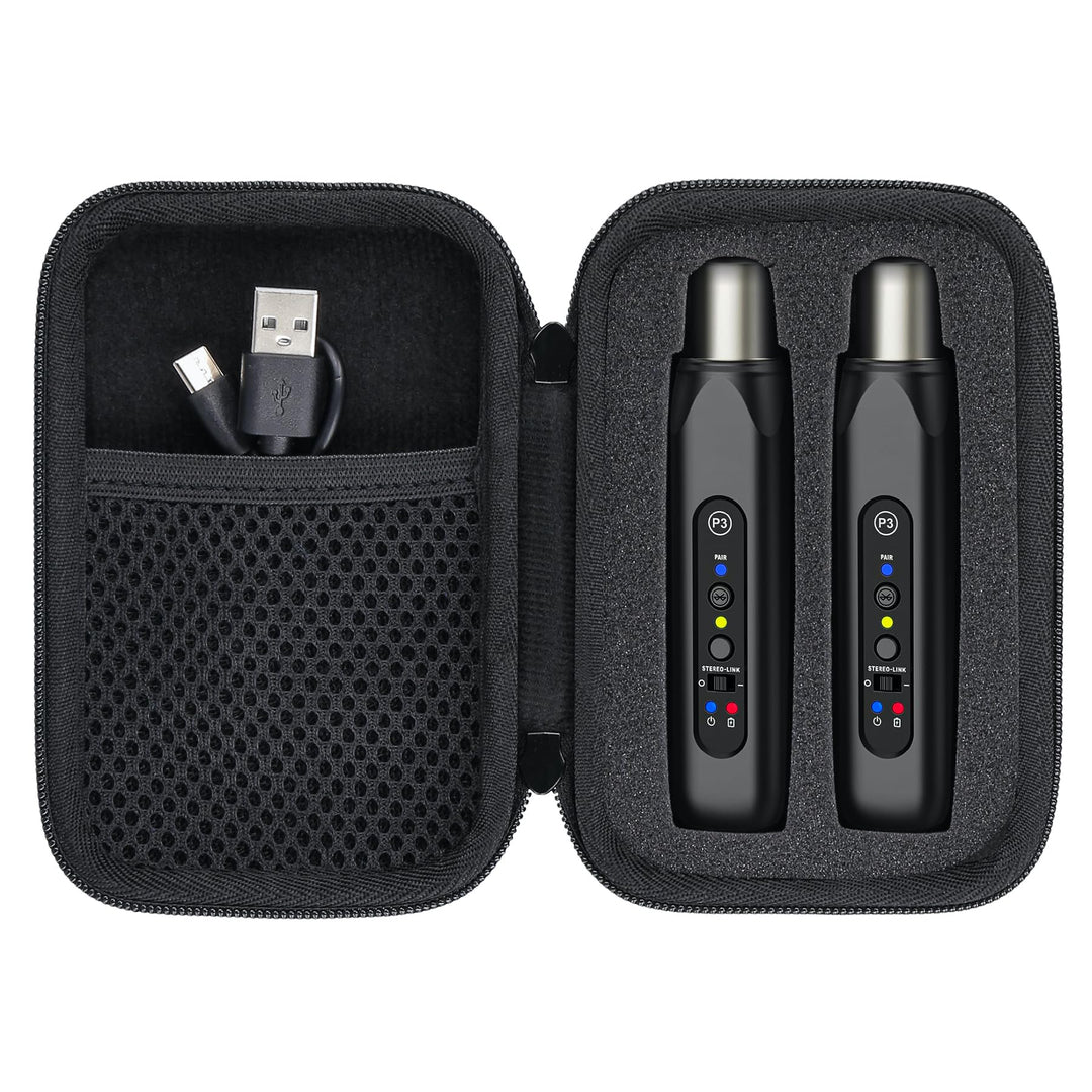 co2CREA Harte Reiseschutzhülle Etui Tasche für Xvive P3 P3D Wireless XLR Bluetooth-Empfänger System