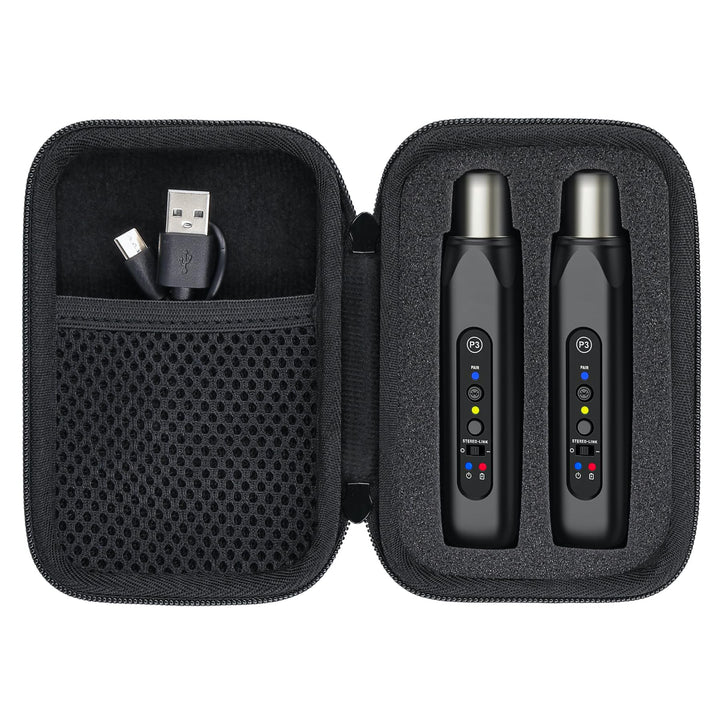 co2CREA Harte Reiseschutzhülle Etui Tasche für Xvive P3 P3D Wireless XLR Bluetooth-Empfänger System