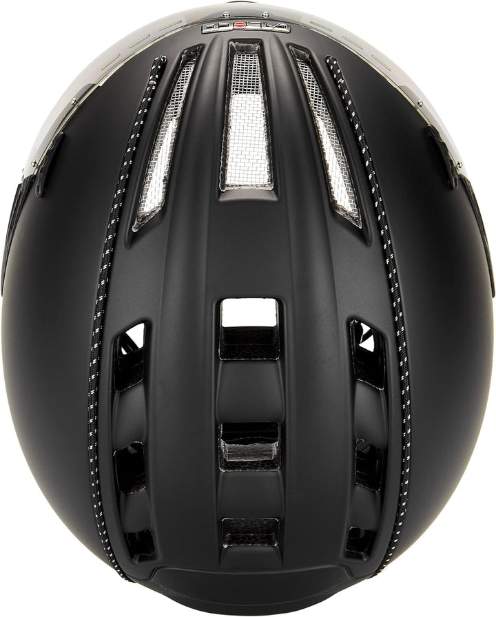 Casco Roadster Plus Helm inkl. Visier grau 2022 Fahrradhelm Schwarz S 52-54cm, Schwarz S 52-54cm