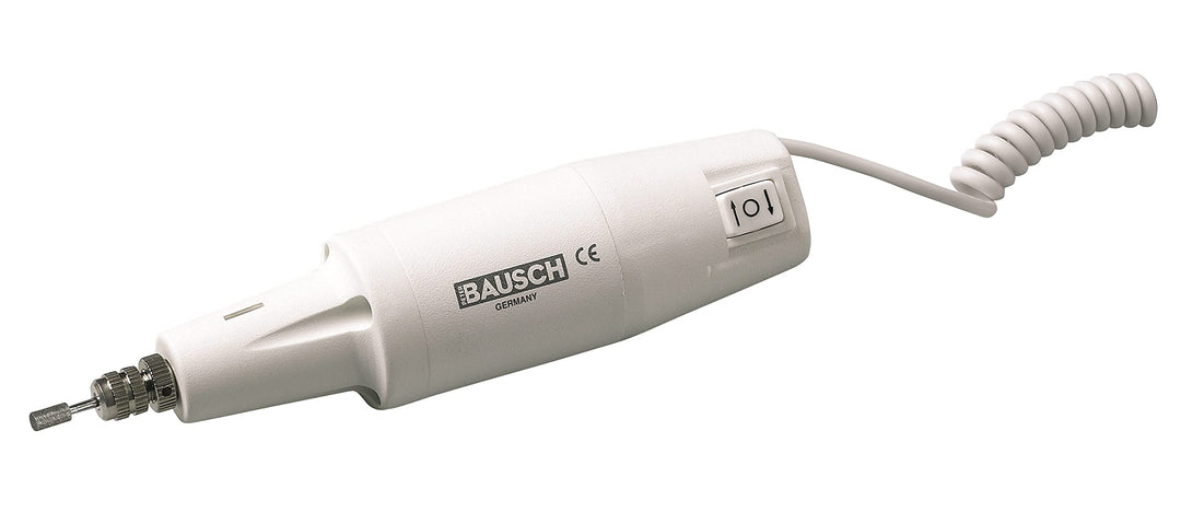 Bausch 0800WEISS Elektrisches Maniküre-/Pediküregerät mit Feststellschraube, Rechts-/Linkslauffunkti