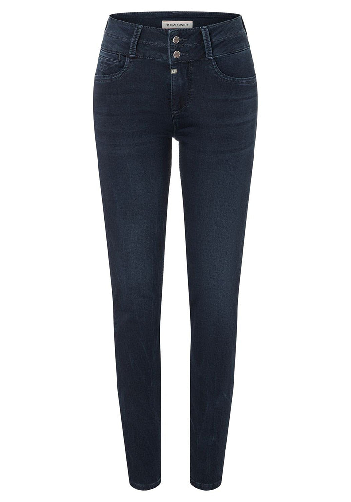 Timezone Damen Slim Enyatz Womanshape Freizeithose 24W / 32L Night Blue Wash, 24W / 32L Night Blue W