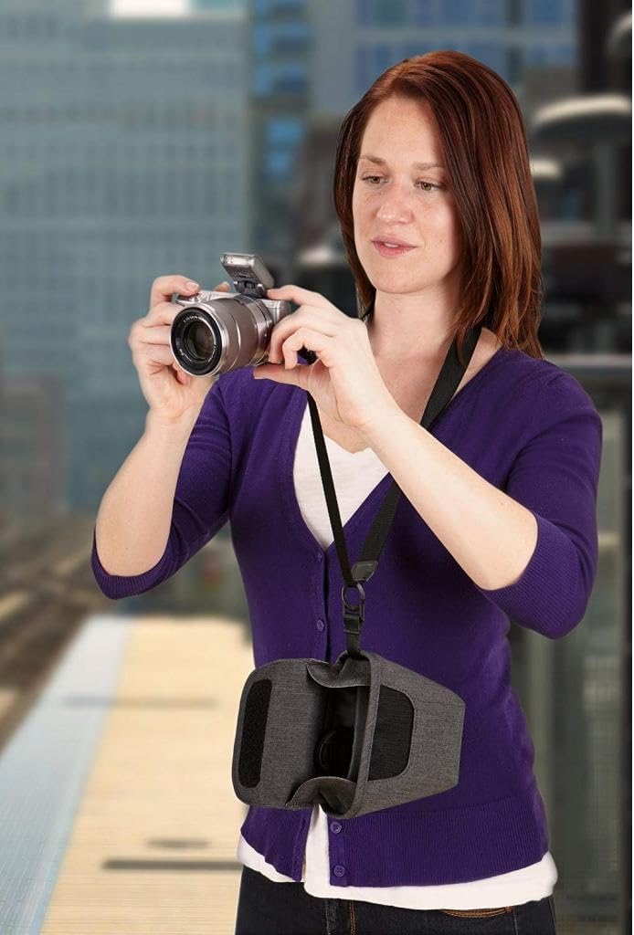 Case Logic FLXH100 Reflexion Fitted Holster für Systemkameras (mit Seitentasche) antrazit