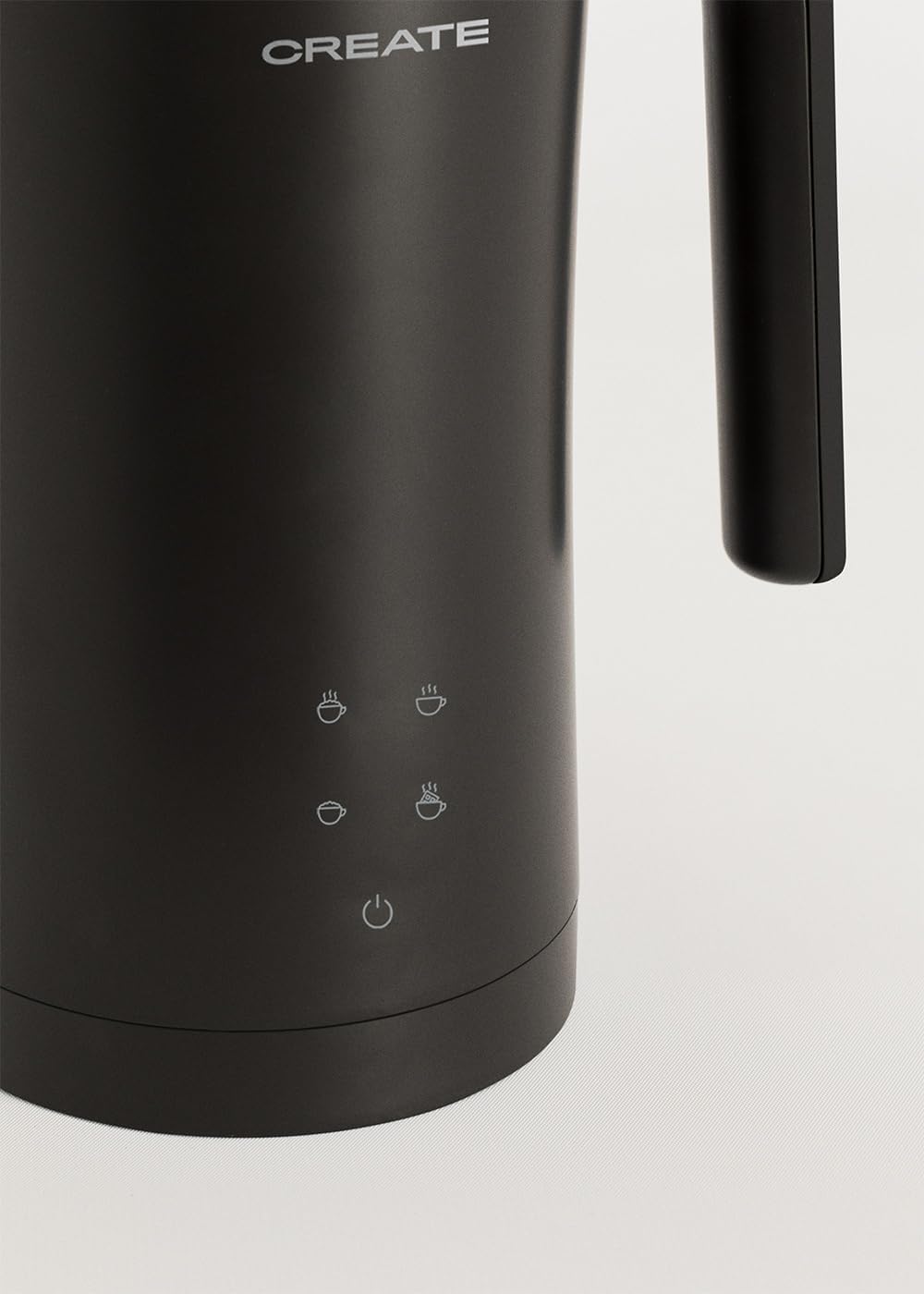 CREATE/MILK FROTHER STUDIO/Elektrischer Milchaufschäumer Schwarz/Touchscreen, 4 Automatikprogramme,