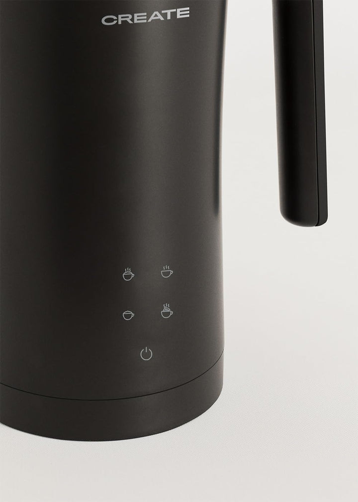 CREATE/MILK FROTHER STUDIO/Elektrischer Milchaufschäumer Schwarz/Touchscreen, 4 Automatikprogramme,