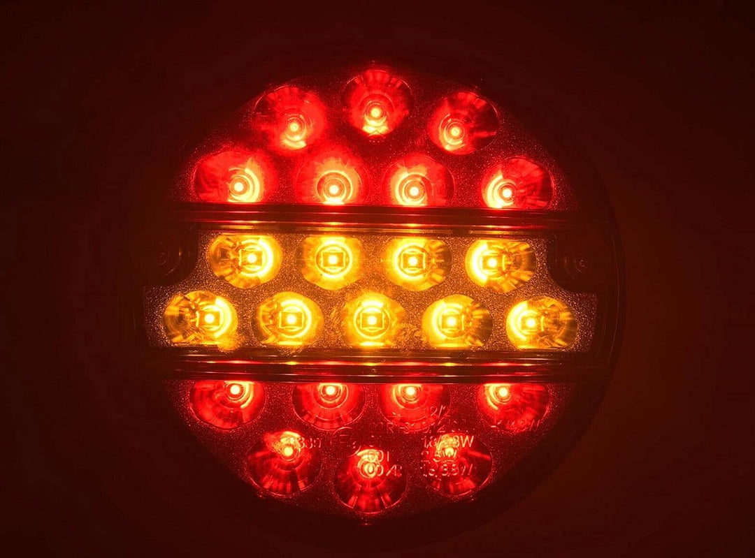 Ml LED Rückleuchte mit Bremsleuchte Positionsleuchte Blinker ⌀145,5 12V 24V rund