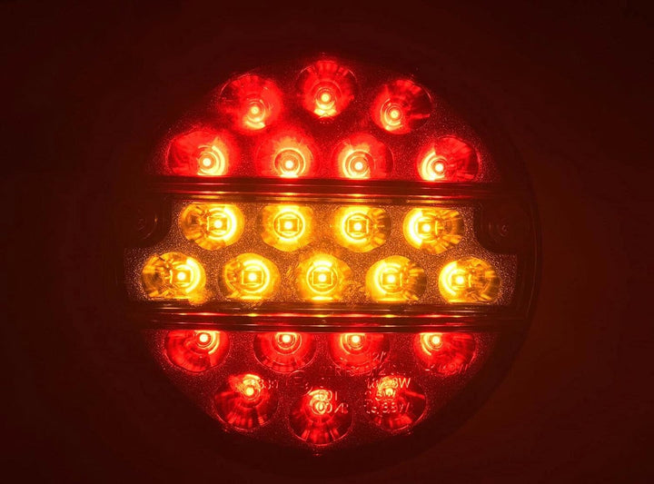 Ml LED Rückleuchte mit Bremsleuchte Positionsleuchte Blinker ⌀145,5 12V 24V rund