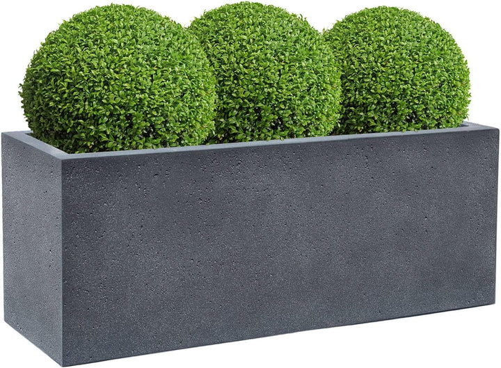 ESCHBACH® Pflanzkübel Box 100 Blei Grau Rechteckig * 100 x 45 x 45 cm * 10 Jahre Garantie 100x45x45,