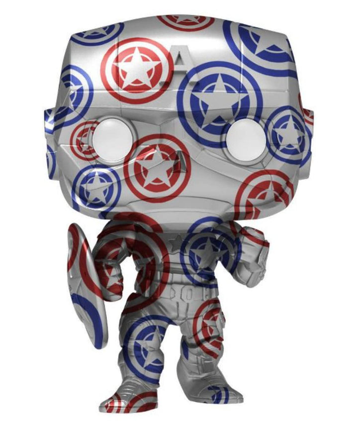 Funko Pop! Art Serie: Marvel Avengers - Captain America (Special Edition), One Size, Funko