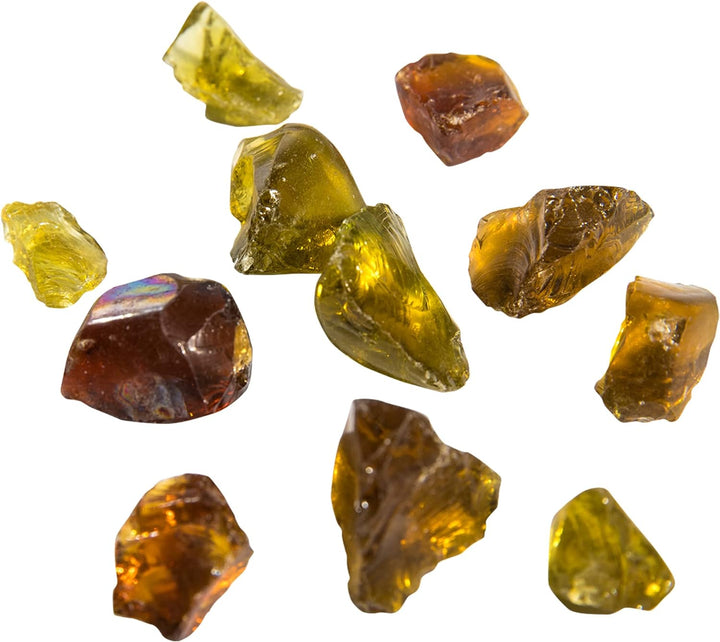 Teamson Home 4 kg Lavasteine für Gas-Feuerstelle, Feuerglas, sicher für Gas-Feuerstellen im Garten