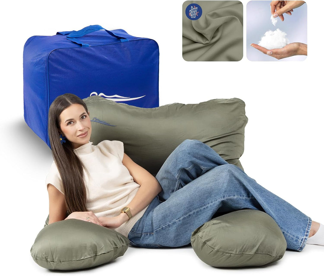 KomfortKissen ORIGINAL - Premium Orthopädisches Kuschelkissen | Körperkissen | Seitenschläferkissen