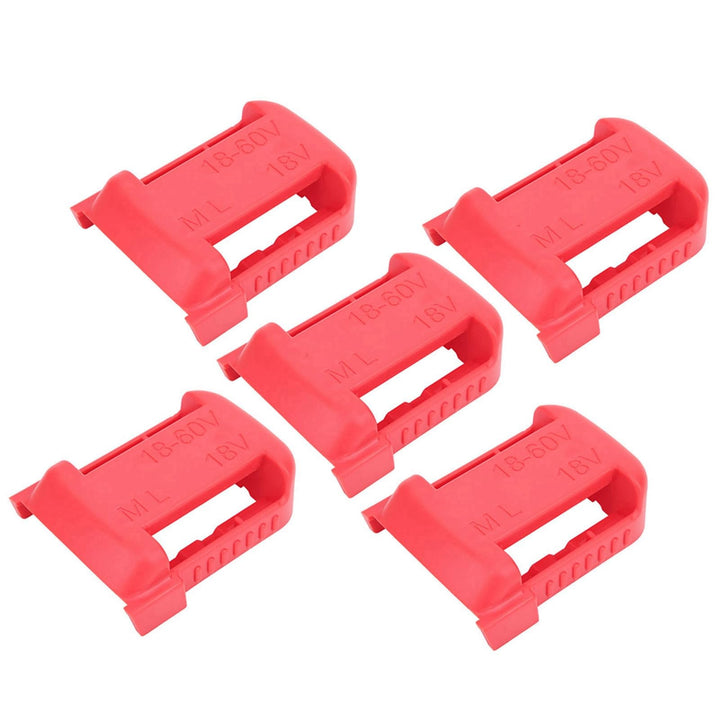 5 Stück Lithium-Batterie-Lagerregal Organizer Aufbewahrungskoffer Gürtelschlitz für Milwaukee M18 18