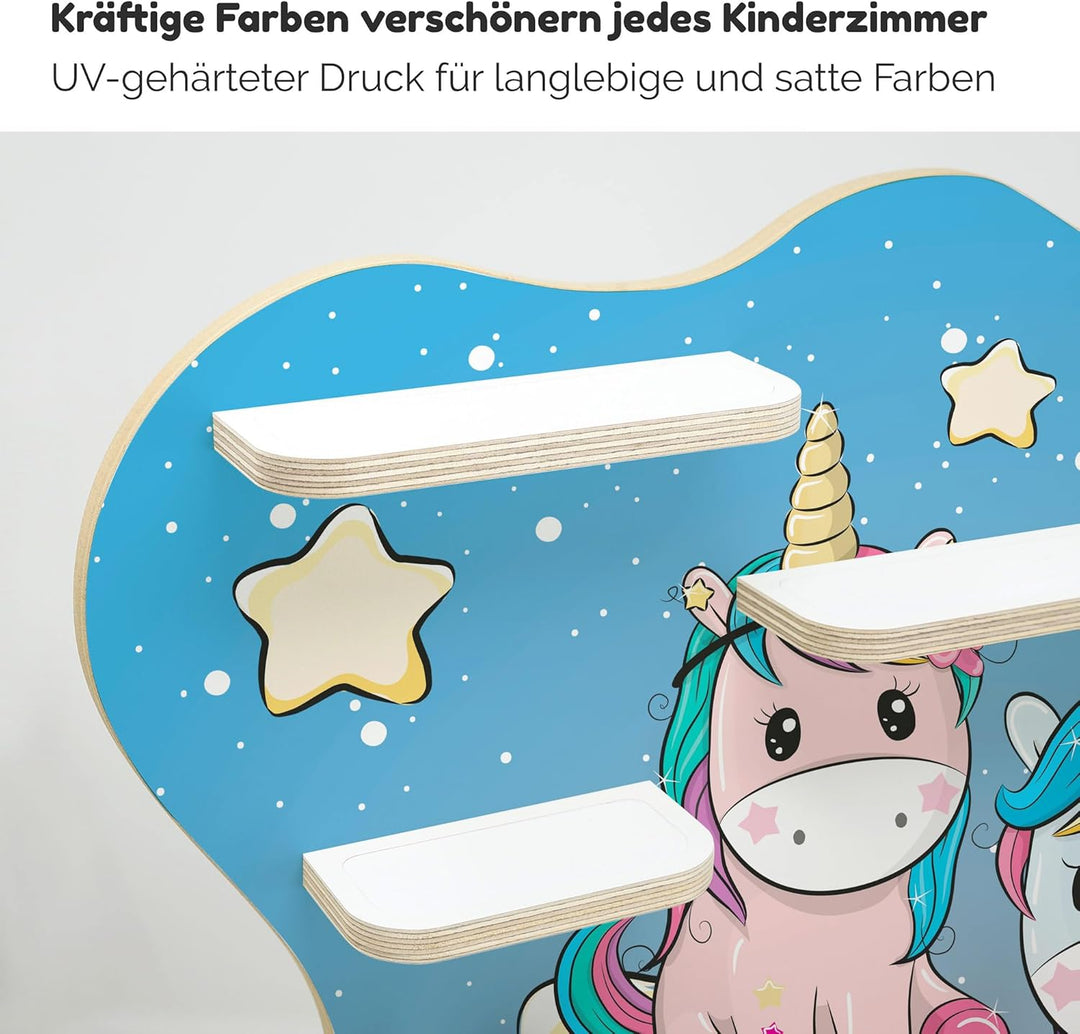 stadtecken Holzregal für Musikbox I Geeignet für die Toniebox und ca. 50 Tonies I Perfekte Tonie Auf