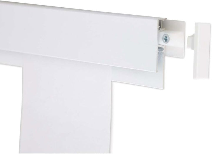 MAUL Klemmleiste MAULgrip 100 x 5 cm | Wandklemmleiste aus Aluminium zum Anbringen von Zeichnungen,