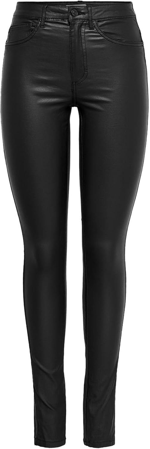 ONLY Female Kunstlederhosen ONLROYAL Skinny Fit Kunstlederhosen XS / 34L Black 1, XS / 34L Black 1