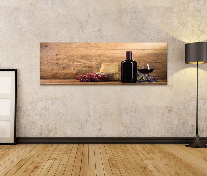 islandburner Bild auf Leinwand Rotwein Im Vintage Licht Mit Käse Und Früchten Bilder Wandbilder Post