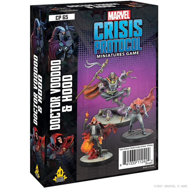 Atomic Mass Games , Doctor Voodoo & Hood, Miniatures Game, Ages 14+, 2 Players, 45 Minutes Playing T