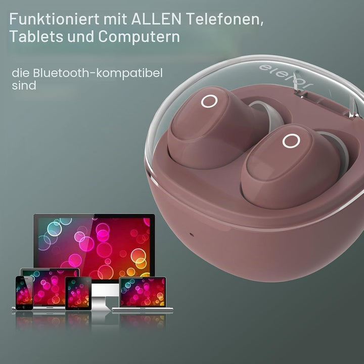 eleror Kabellose Ohrhörer für kleine Ohren, Damen, Herren,Bluetooth-Ohrhörer für kleine Gehörgänge,
