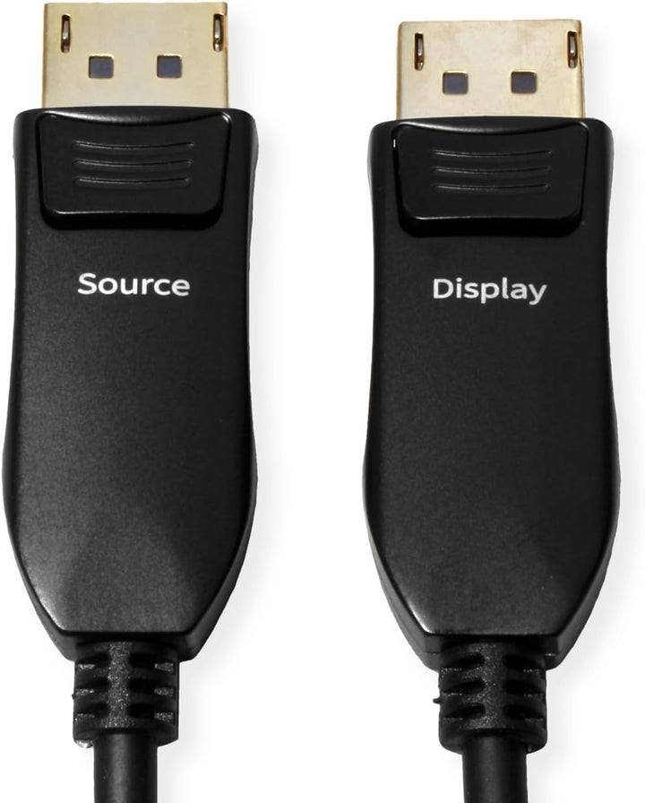 ROLINE DisplayPort v2.1 Kabel (AOC), 10K@60Hz, 54Gbit/s, UHBR13.5, ST/ST, 30 m, 30 m