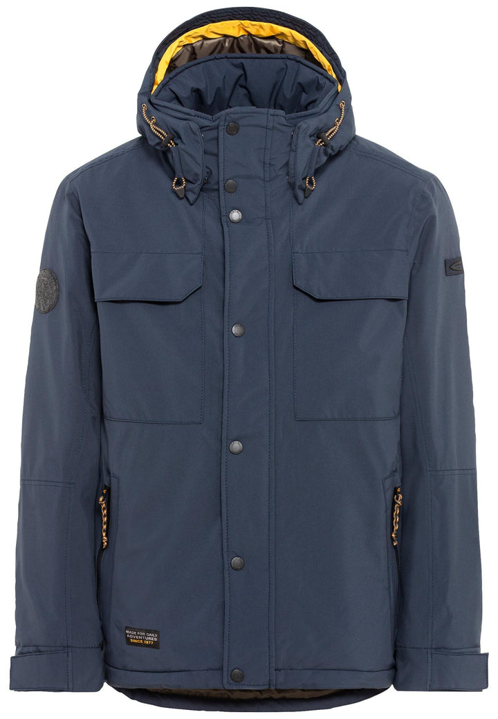 camel active Herren teXXXactive® Funktionsjacke mit Abnehmbarer Kapuze 27 Dunkelblau, 27 Dunkelblau