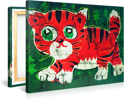 Picanova – Tiger 100x75cm – Premium Leinwanddruck – Kunstdruck Auf 2cm Holz-Keilrahmen Für Schlaf- U