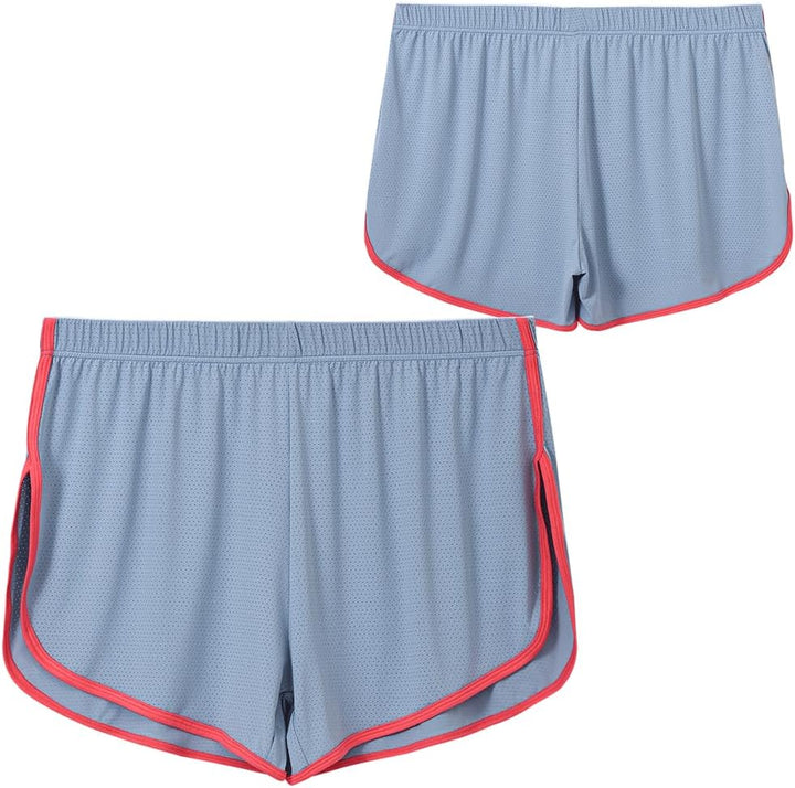 BIATWOWR Herren Boxershorts Atmungsaktive und Bequem Boxershorts mit Seitenschlitz M Blaugelb, M Bla