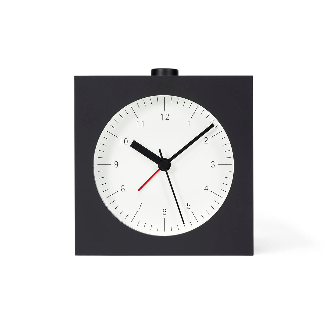 Lemnos Wecker City Pop gross/Wecker Analog ohne Ticken/Reisewecker in japanischer Qualität aus Holz
