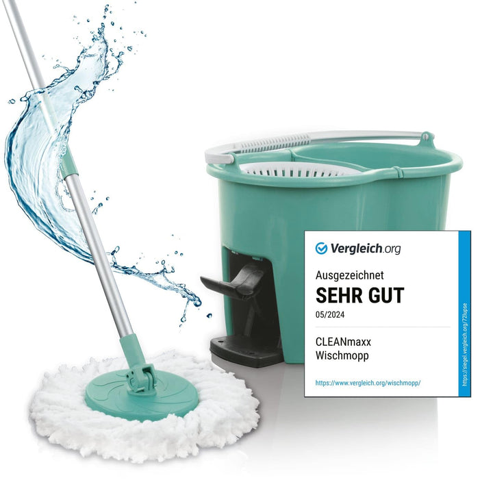 CLEANmaxx Power-Wischmopp mit Zwei-Kammer-Filtersystem | Designed in Deutschland - Schmutzwasser wir