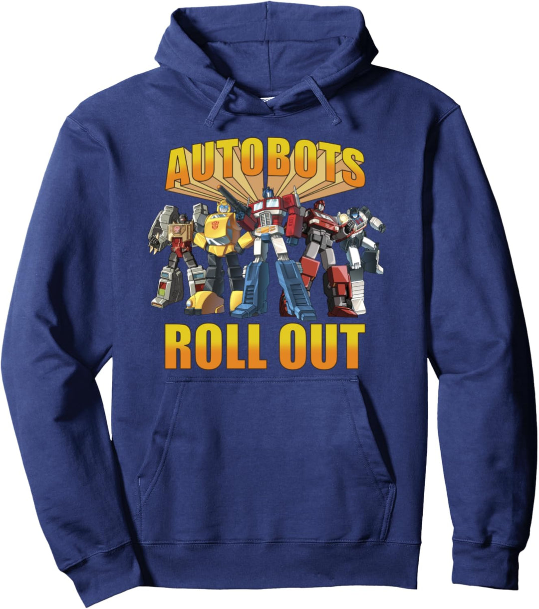 Transformers Retro Autobots Roll Out Group Shot Pullover Hoodie