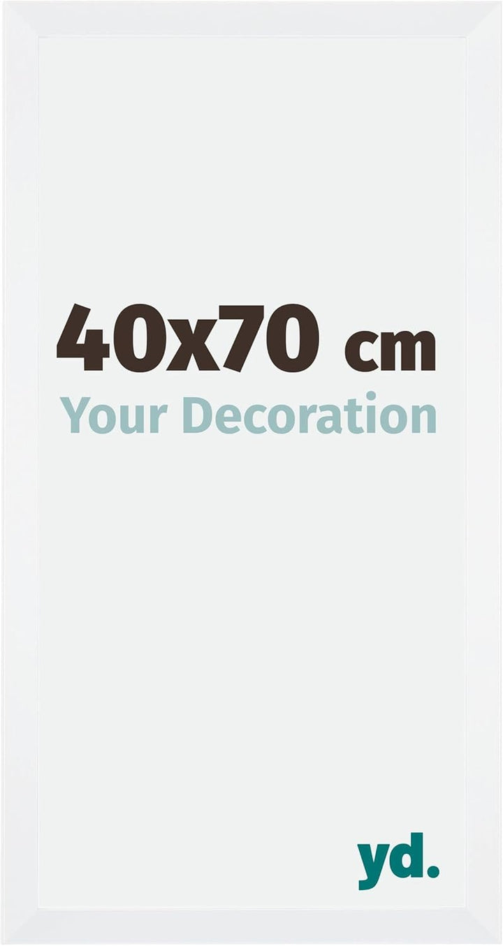 yd. Your Decoration - Bilderrahmen 40,00x70,00 cm - Bilderrahmen aus MDF mit Acrylglas - Antireflex