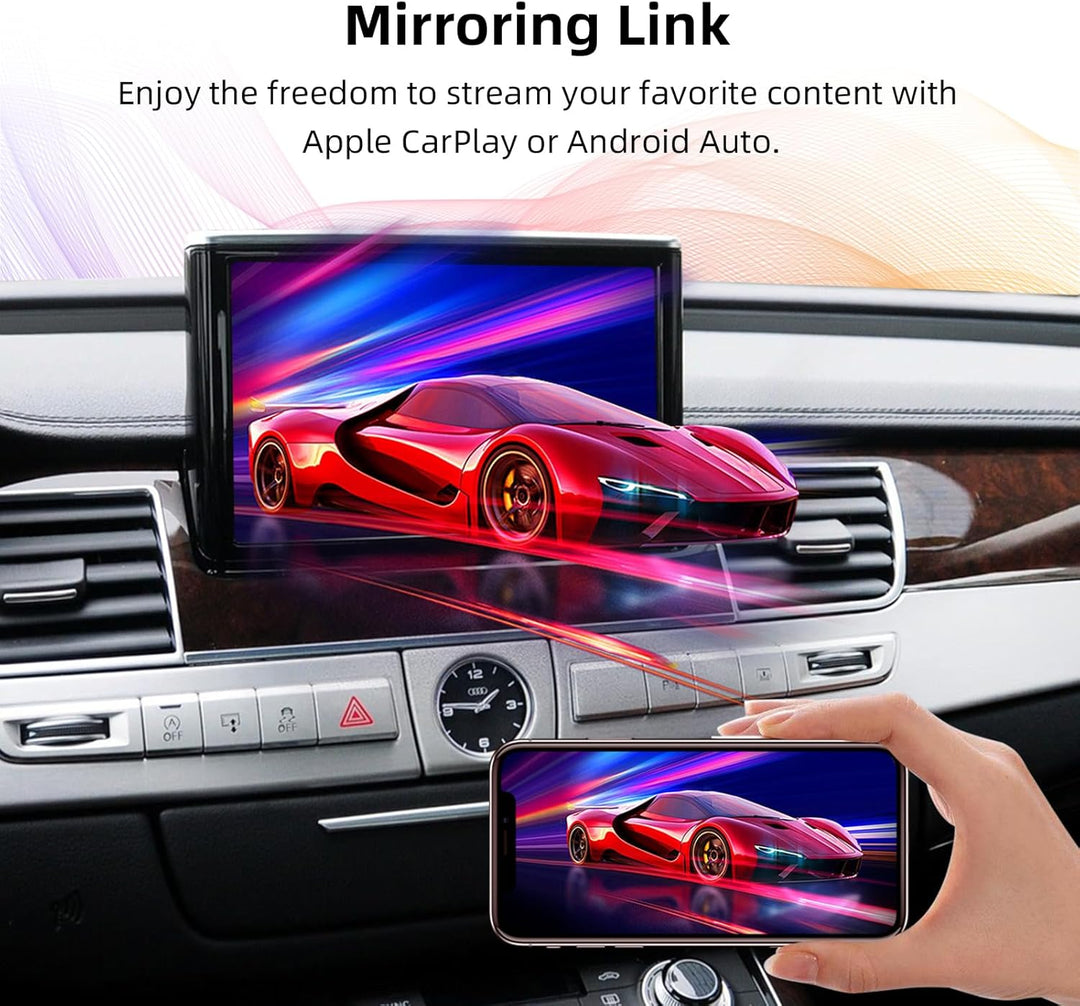 Ezonetronics Wireless CarPlay & Android Auto Retrofit Kit Decoder für Audi A8 2010-2017 mit MMI 3G S