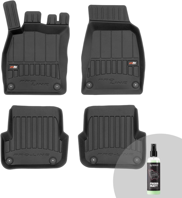 FROGUM ProLine 3D Gummimatten Exklusiven Auto Fussmatten Autofussmatten für Audi A6 C6 2008-2011 | D