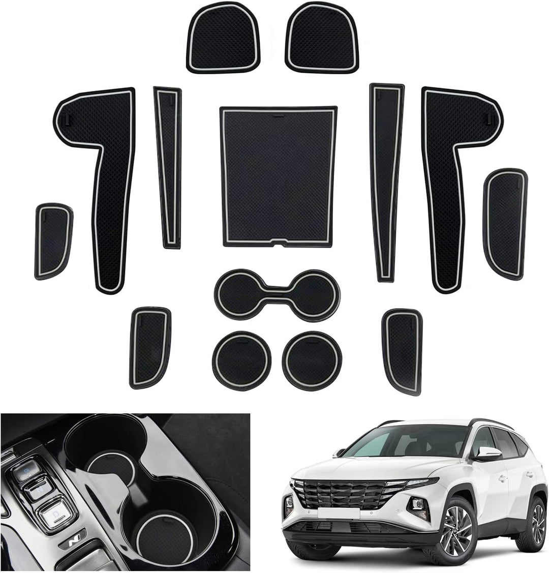 GAFAT Hyunda-i Tucson NX4 2021-2024 2025 (Elektronische Automatik) Antirutschmatten, Tucson 2023 Gum