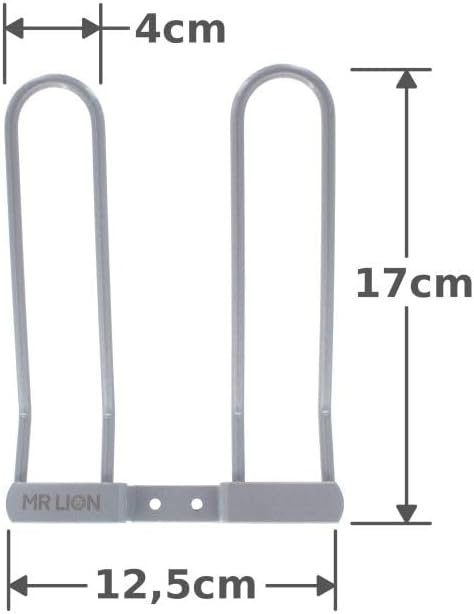 10 Stk. Schuhablage für 1 Paar Schuhe, Breite 130 mm, Stahldraht Grau RAL 9007 beschichtet