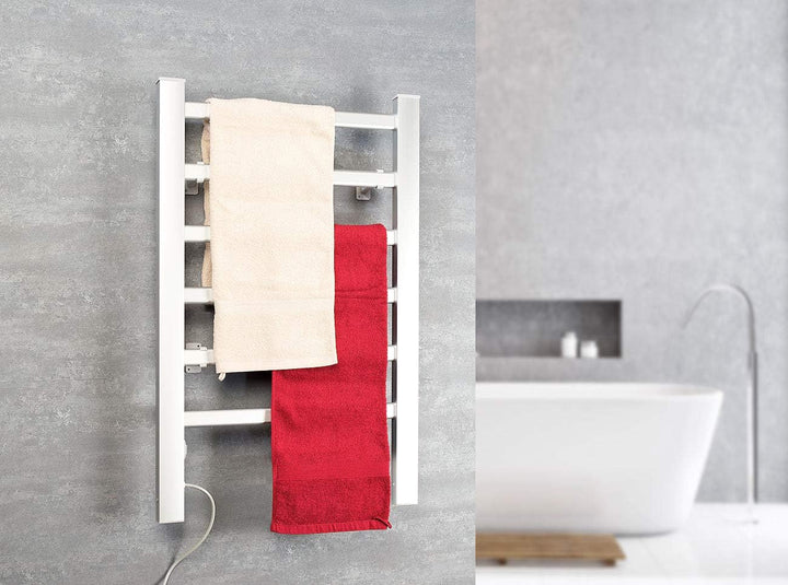 Sichler Haushaltsgeräte Handtuchtrockner: Handtuchwärmer zum Aufstellen und Aufhängen, 100 Watt (Ele