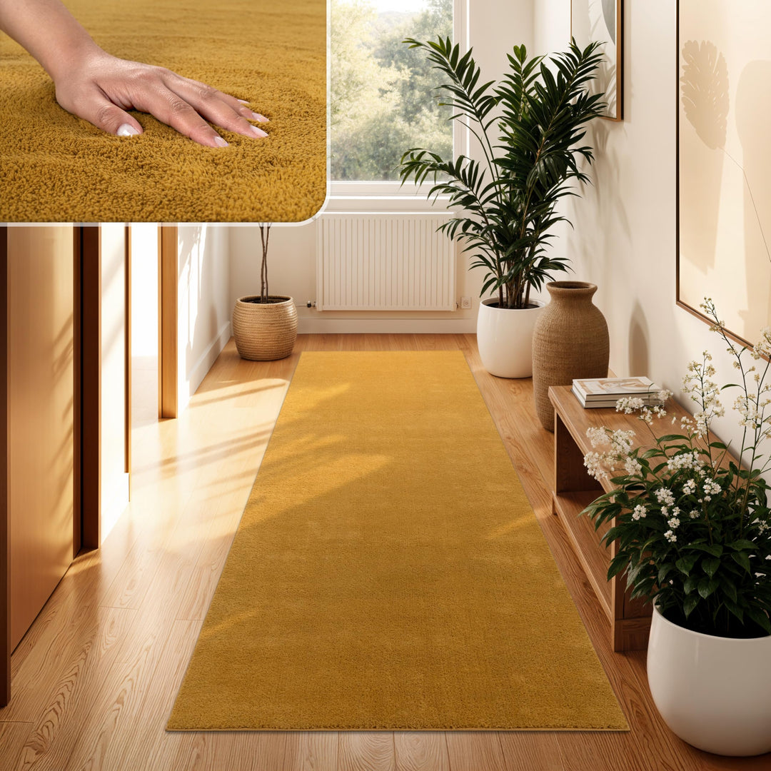 Paco Home Waschbarer Teppich Wohnzimmer Schlafzimmer Kurzflor rutschfest Flauschig Weich Moderne Ein
