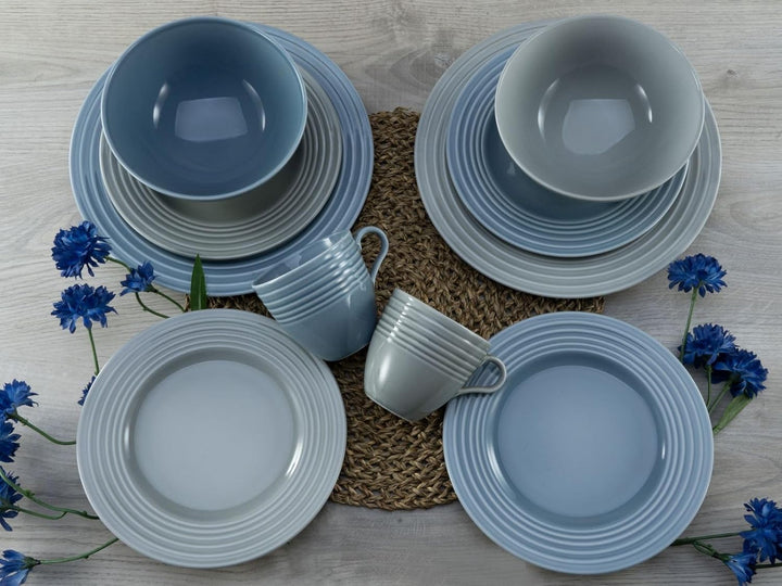 CreaTable, 23873, Serie STRIPES Colors, Kombiservice 16 teilig